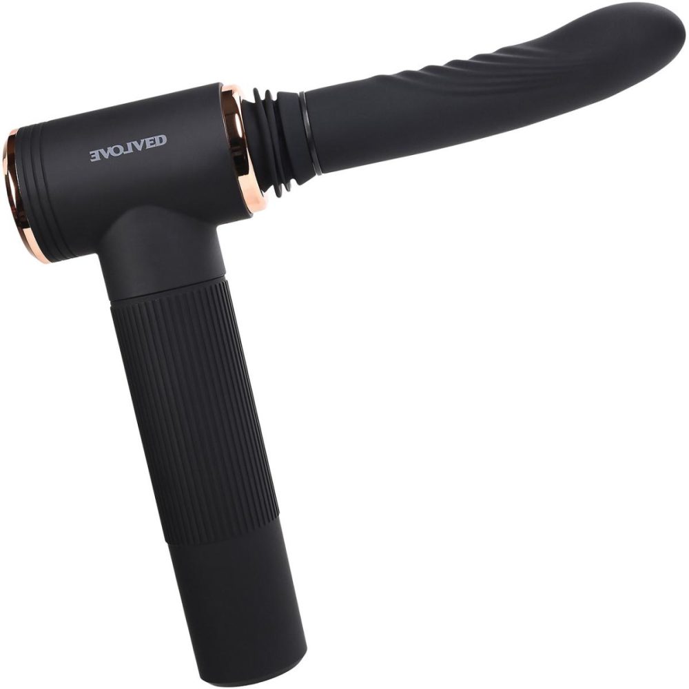 Dildos, Buffers & Grinders | Too Hot To Handle Silicone Thrusting Vibrating Dildo With Suction Cup Stand