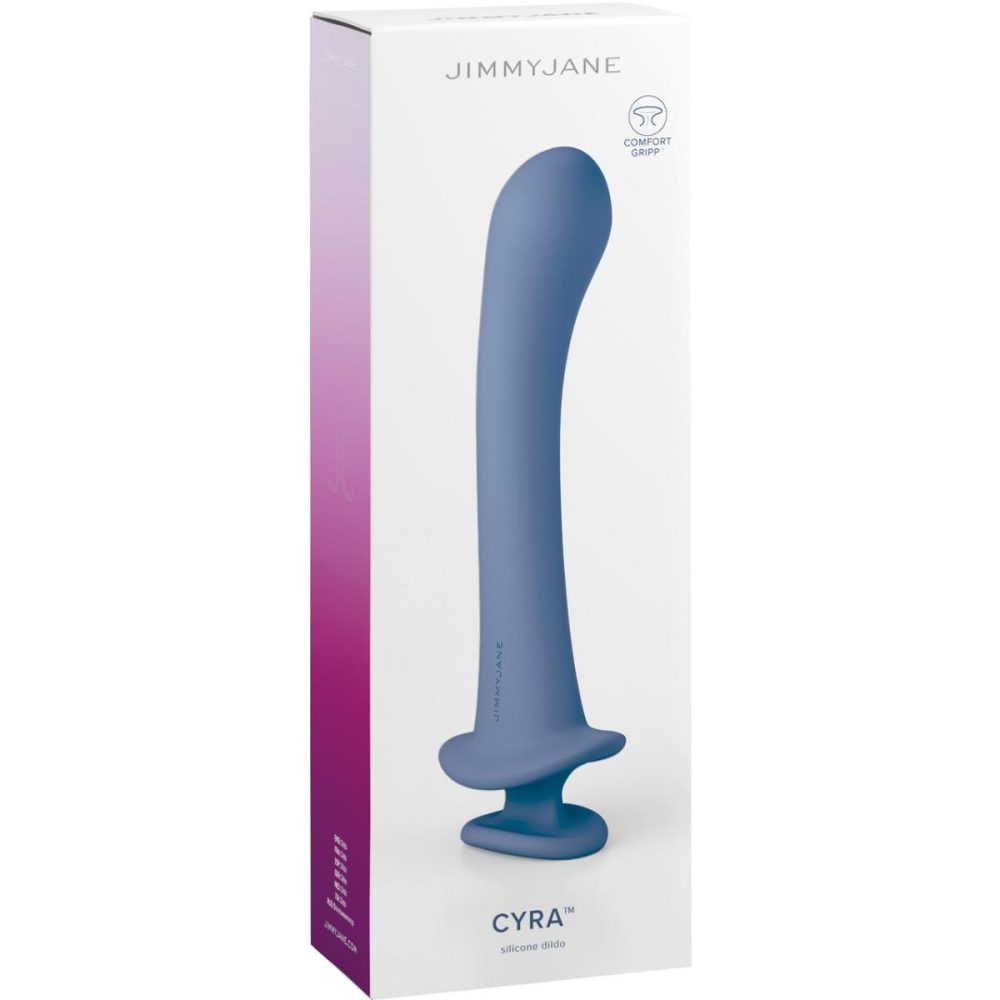 Dildos, Buffers & Grinders | JimmyJane Cyra 7.7" Silicone G-Spot Dildo – Blue