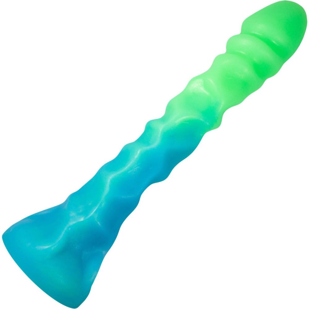 Dildos, Buffers & Grinders | The Alien Probe Thing 12" Silicone Glow-In-The-Dark Dildo – Blue Lagoon