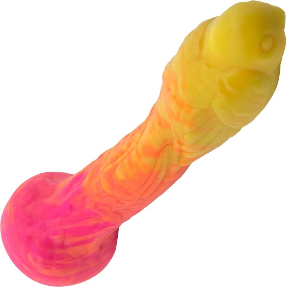 Dildos, Buffers & Grinders | Sparrow Large 8.6" Silicone Vac-U-Lock Dildo – Amber