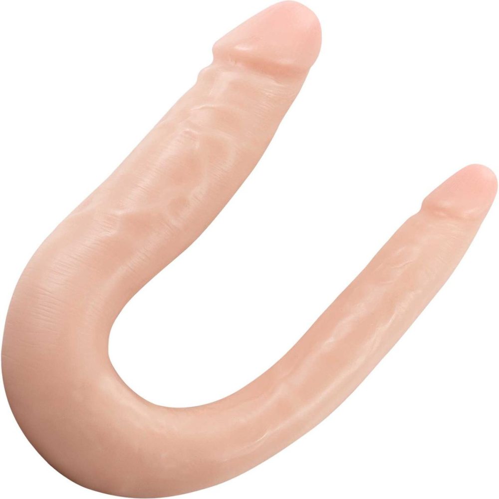 Double Dildos | Dr. Skin Dr. Double 12.5" Realistic Silicone Mini Double Dildo – Vanilla