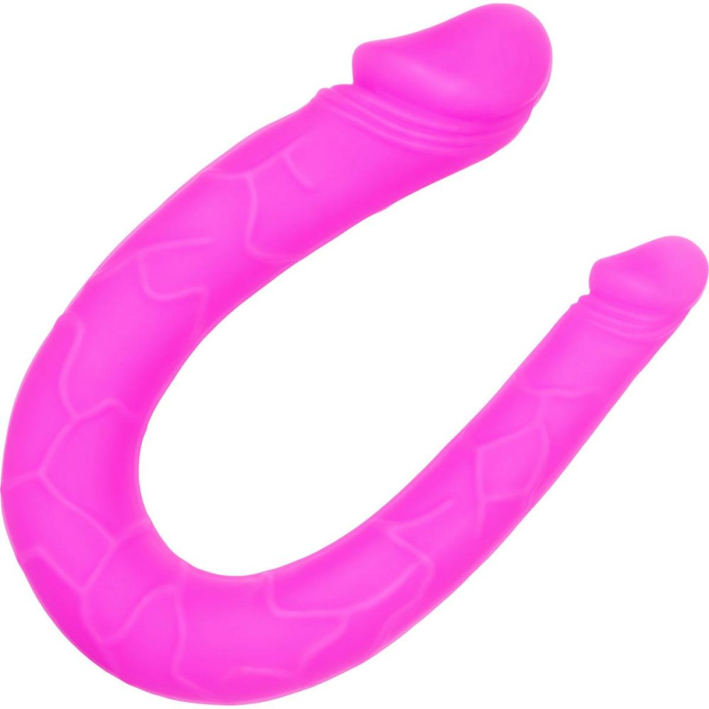 Double Dildos | Silicone AC/DC Double Dong by – Pink