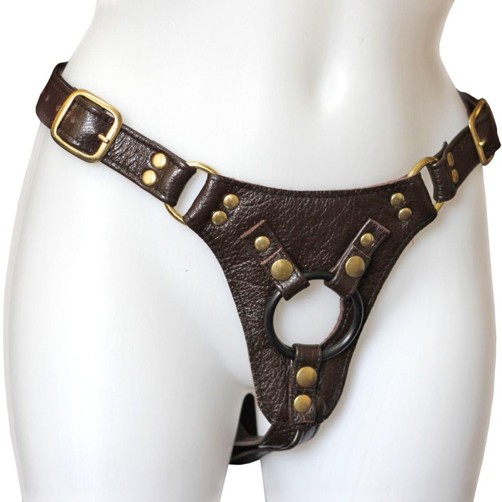 Double Leg Strap | Aslan Steam Punk Jaguar Brown Leather Harness