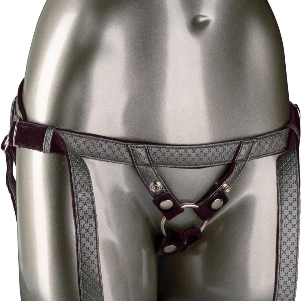 Double Leg Strap | Her Royal Harness The Regal Duchess O-Ring Harness by – Pewter