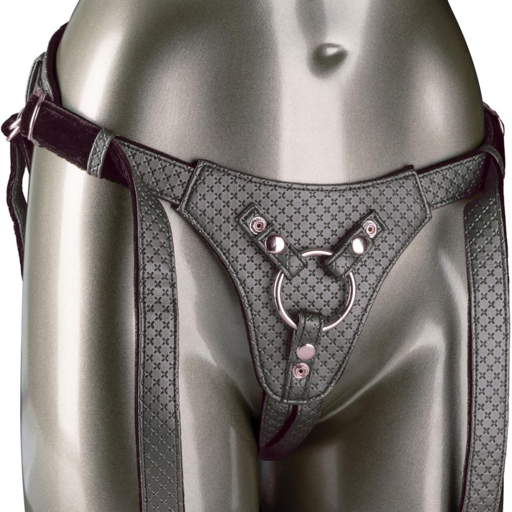 Double Leg Strap | Her Royal Harness The Regal Queen O-Ring Harness by – Pewter