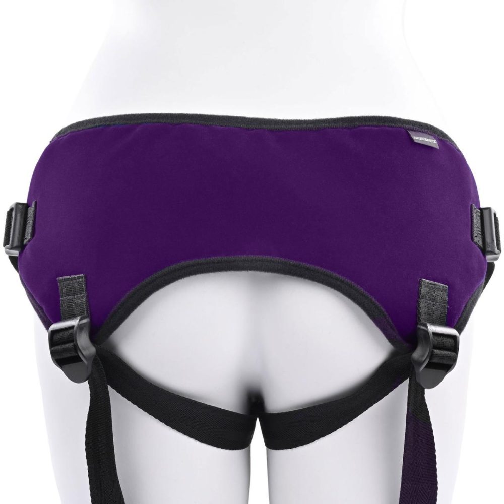 Double Leg Strap | Lush Strap On Harness – Purple, Fits Hips up to 60"