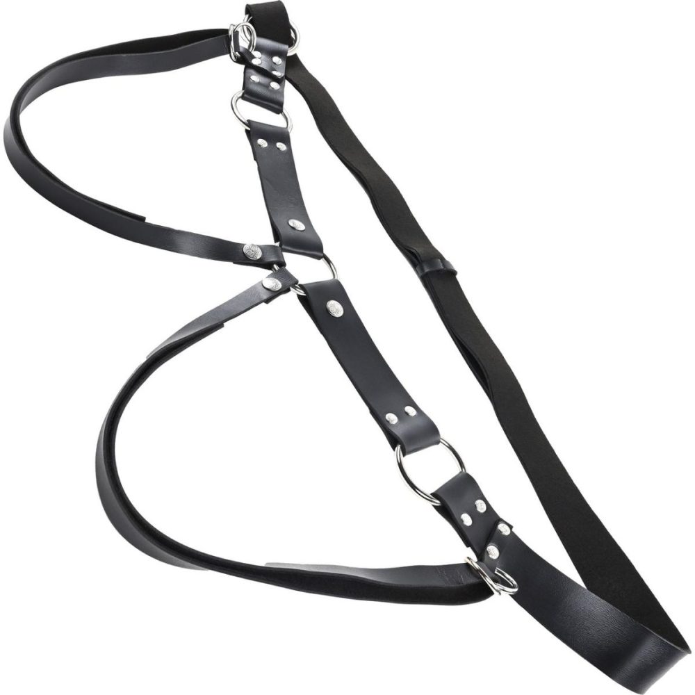 Double Leg Strap | Montero Adjustable Faux Leather Strap-On Harness