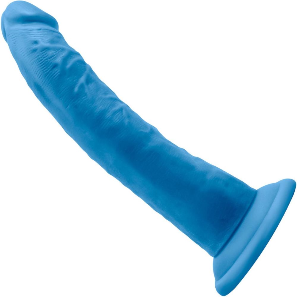 Dual Density Dildos | Neo Elite 7.5 Inch Dual Density Realistic Silicone Dildo by – Neon Blue