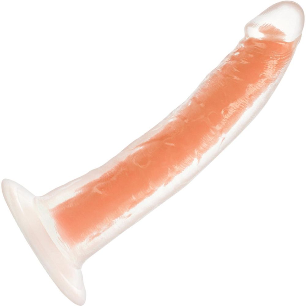 Dual Density Dildos | Neo Elite Lavo Glow In The Dark 7.5" Dual Density Realistic Silicone Dildo by – Neon Orange