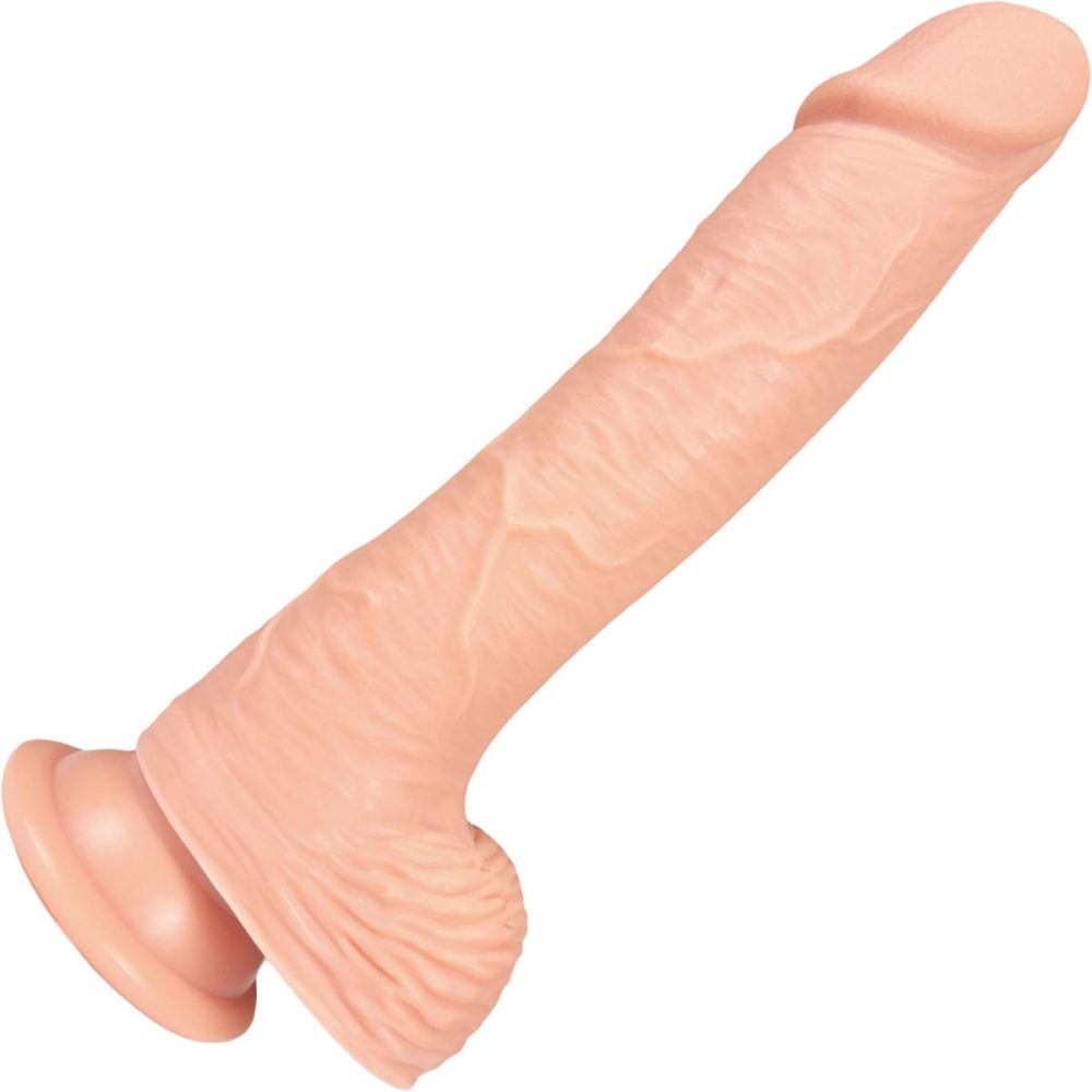 Dual Density Dildos | The Seaman 7.5 Inch Silicone Realistic Dildo With Balls & Suction Cup Base – Vanilla