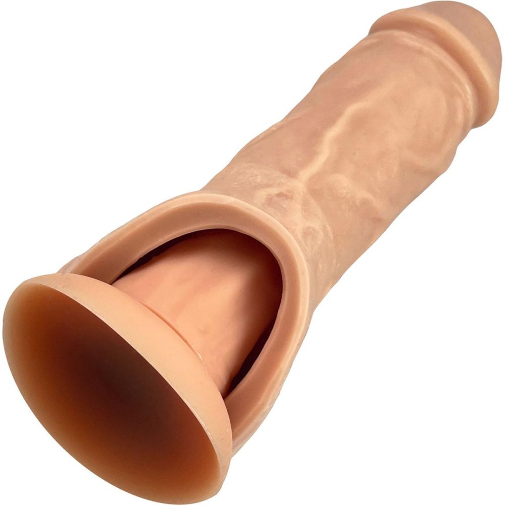 Extensions & Girth Enhancers | Holster Silicone Penis Extender – Vanilla