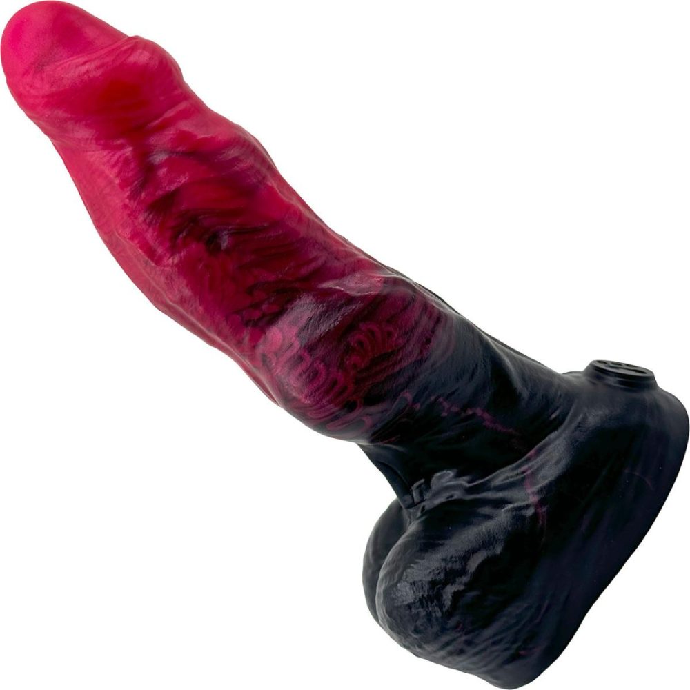 Fantasy Dildos | BIG Daddy Dane Werewolf Knot XL 9.25" Platinum Silicone Dildo – Hellboy