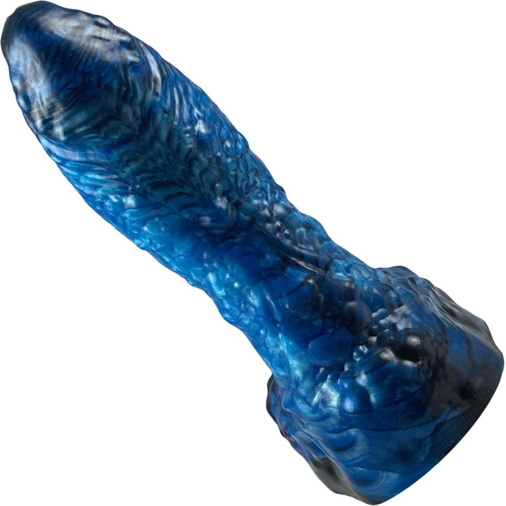 Fantasy Dildos | The Miksko Human-Alien Hybrid Monster 6.38" Silicone Dildo – Cosmos Blue