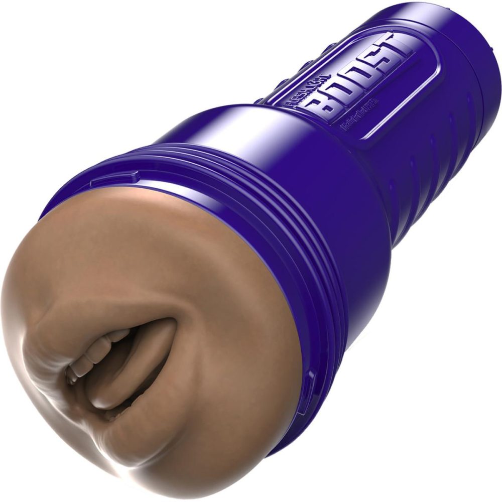 Fleshlight | Boost Blow Mouth Penis Masturbator With Turbo Tech – Caramel