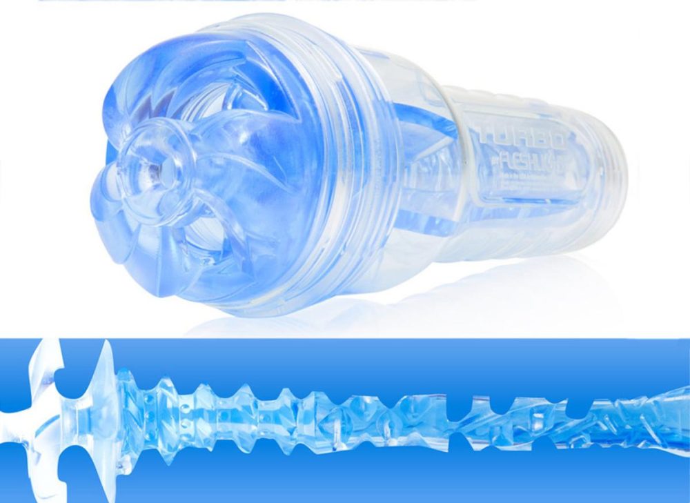 Fleshlight | Turbo Thrust Blue Ice Penis Masturbator – Oral Sex Sleeve