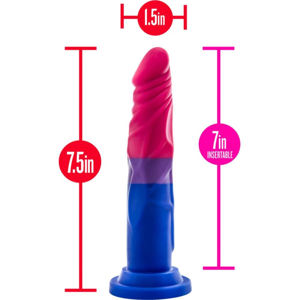 G-Spot Dildos | Avant Pride P8 Love Silicone Dildo With Suction Cup Base