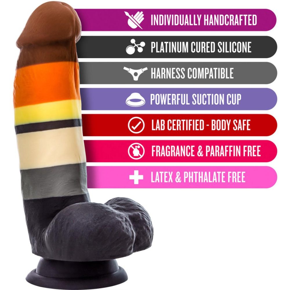 G-Spot Dildos | Avant Pride P9 Bear Silicone Dildo With Suction Cup Base