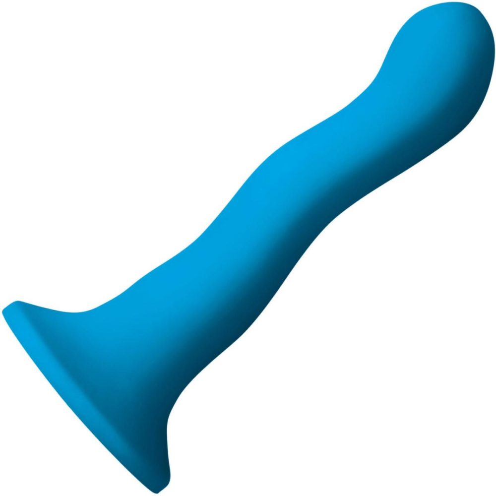 G-Spot Dildos | Colours 6" Wave Silicone Suction Cup Dildo – Blue