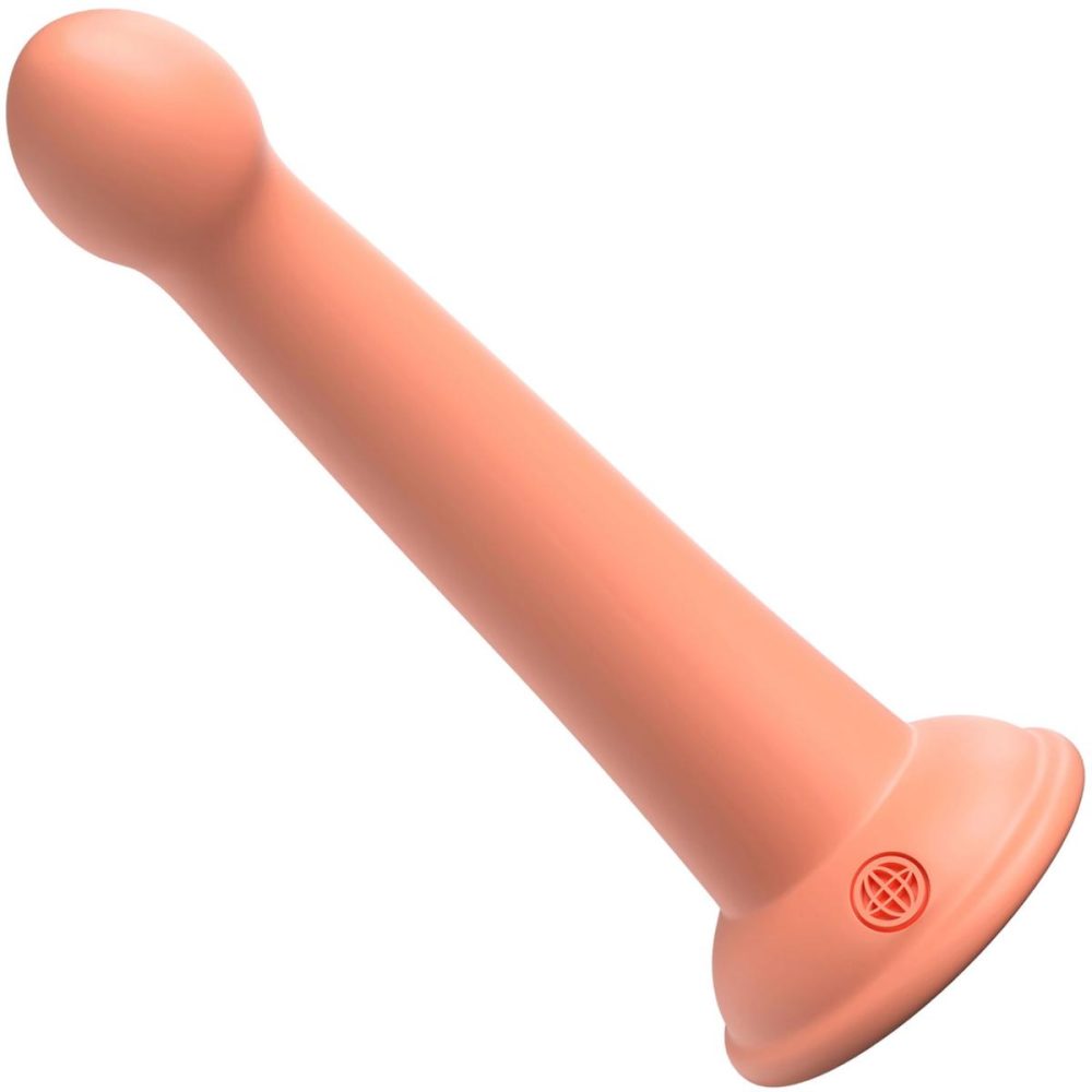 G-Spot Dildos | Dillio Platinum Secret Explorer Silicone 6" Suction Cup Dildo – Peach