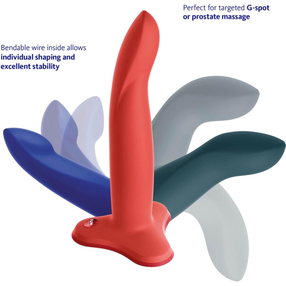 G-Spot Dildos | Limba Flex M 7" Silicone Bendable Dildo – Flashy Coral