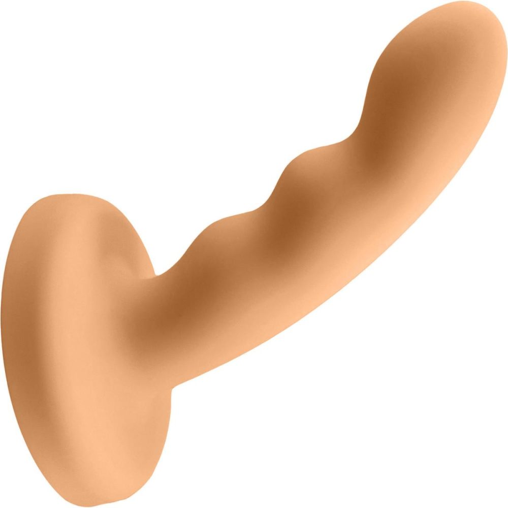 G-Spot Dildos | Merge Collection Ren 6" Silicone Suction Cup Dildo – Orange