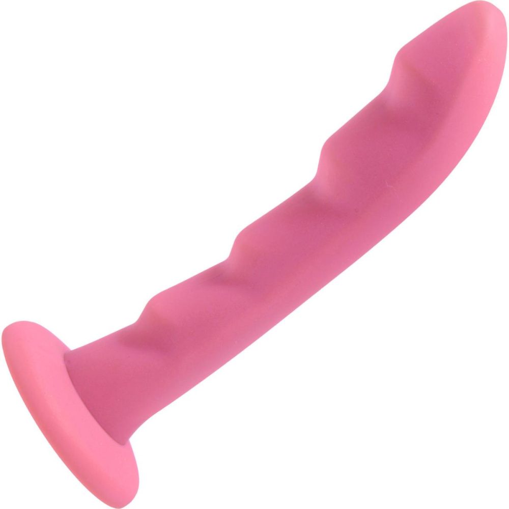 G-Spot Dildos | Ripples 6.75" Silicone G-Spot Dildo – Pink