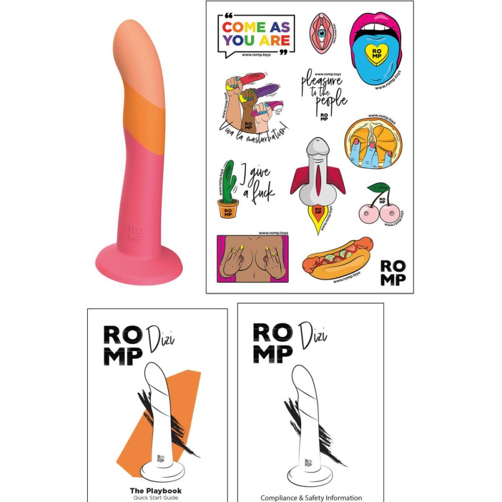 G-Spot Dildos | ROMP Dizi 7" Silicone Suction Cup G-Spot Dildo