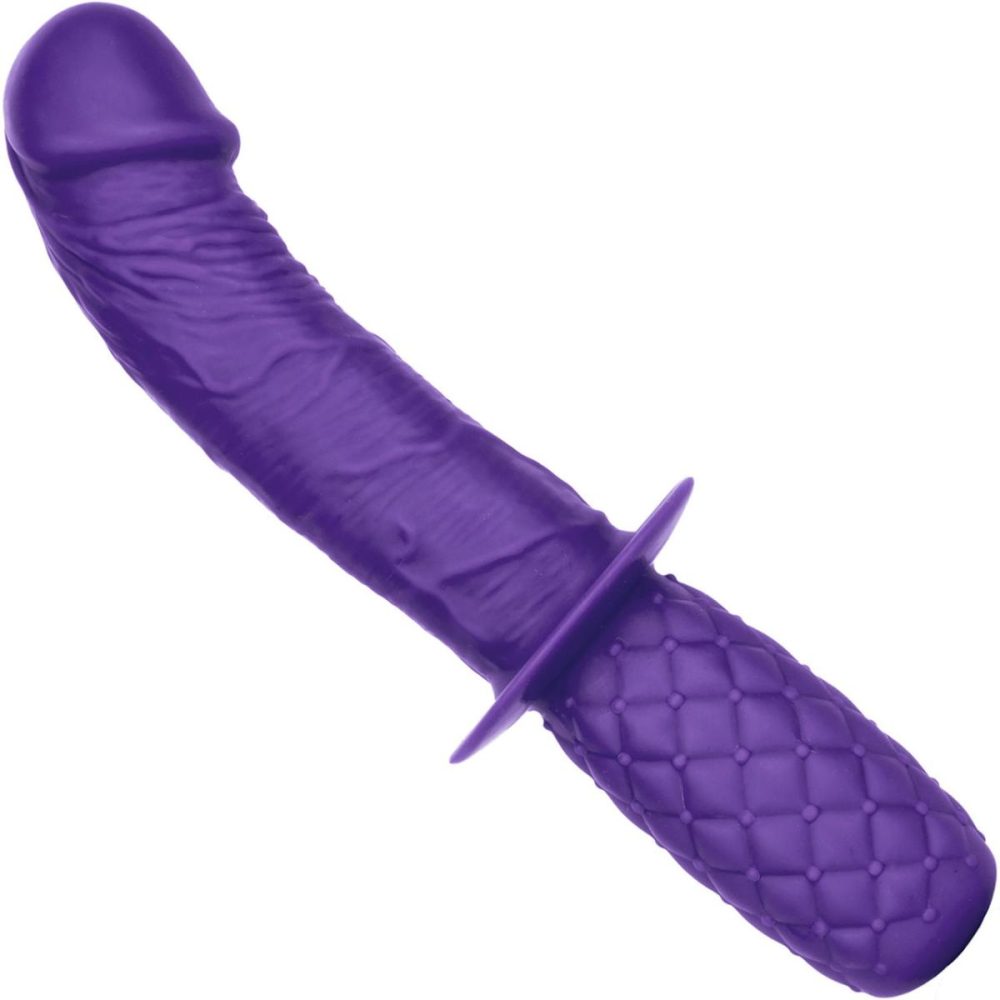 G-Spot Dildos | Silicone Grip Thruster G-Spot Dildo by – Purple