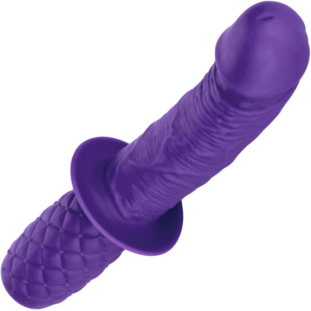 G-Spot Dildos | Silicone Grip Thruster G-Spot Dildo by – Purple