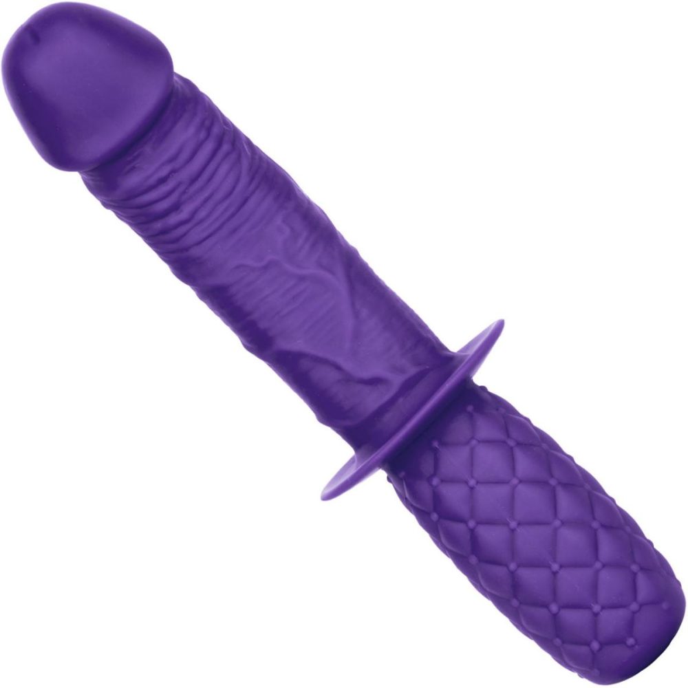 G-Spot Dildos | Silicone Grip Thruster G-Spot Dildo by – Purple