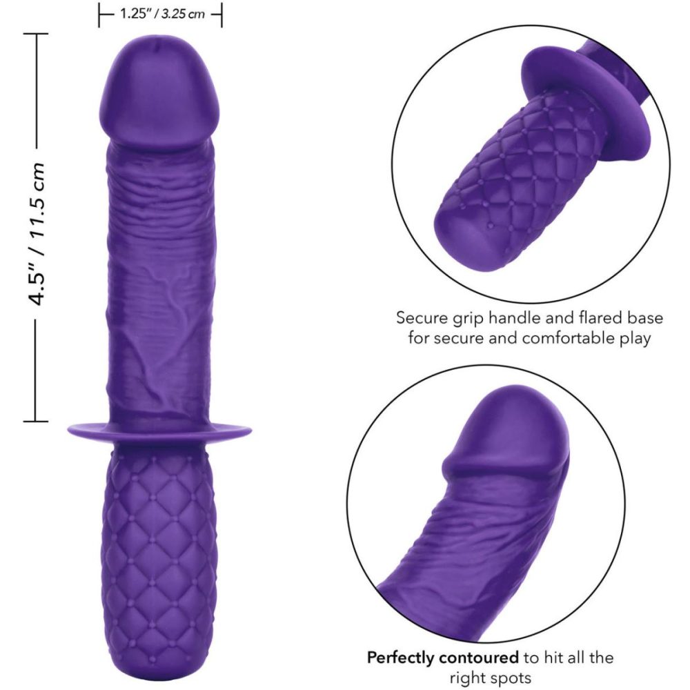 G-Spot Dildos | Silicone Grip Thruster G-Spot Dildo by – Purple