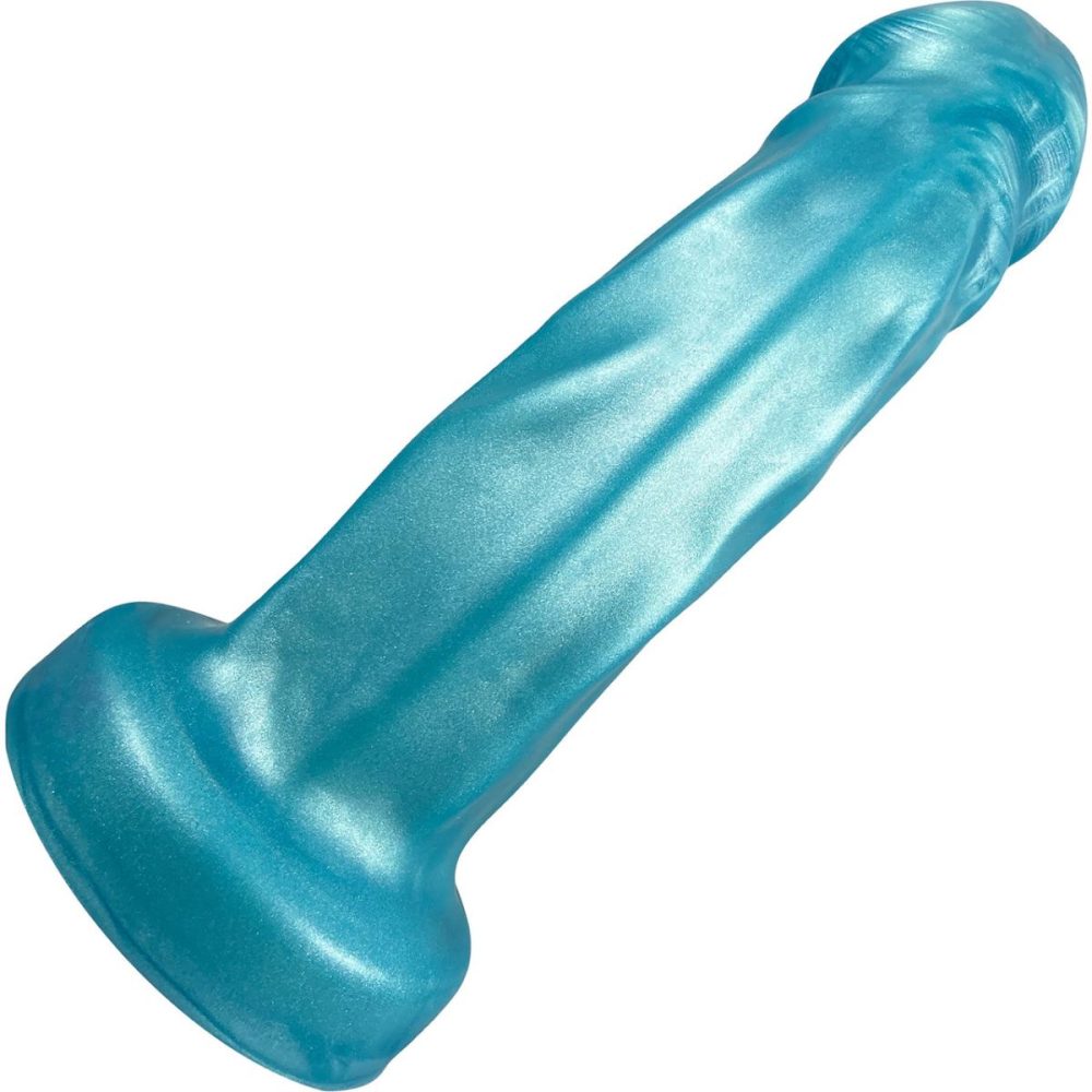 G-Spot Dildos | Splendid Dual-Density 8" Silicone Dildo – Large, Pearl Turquoise