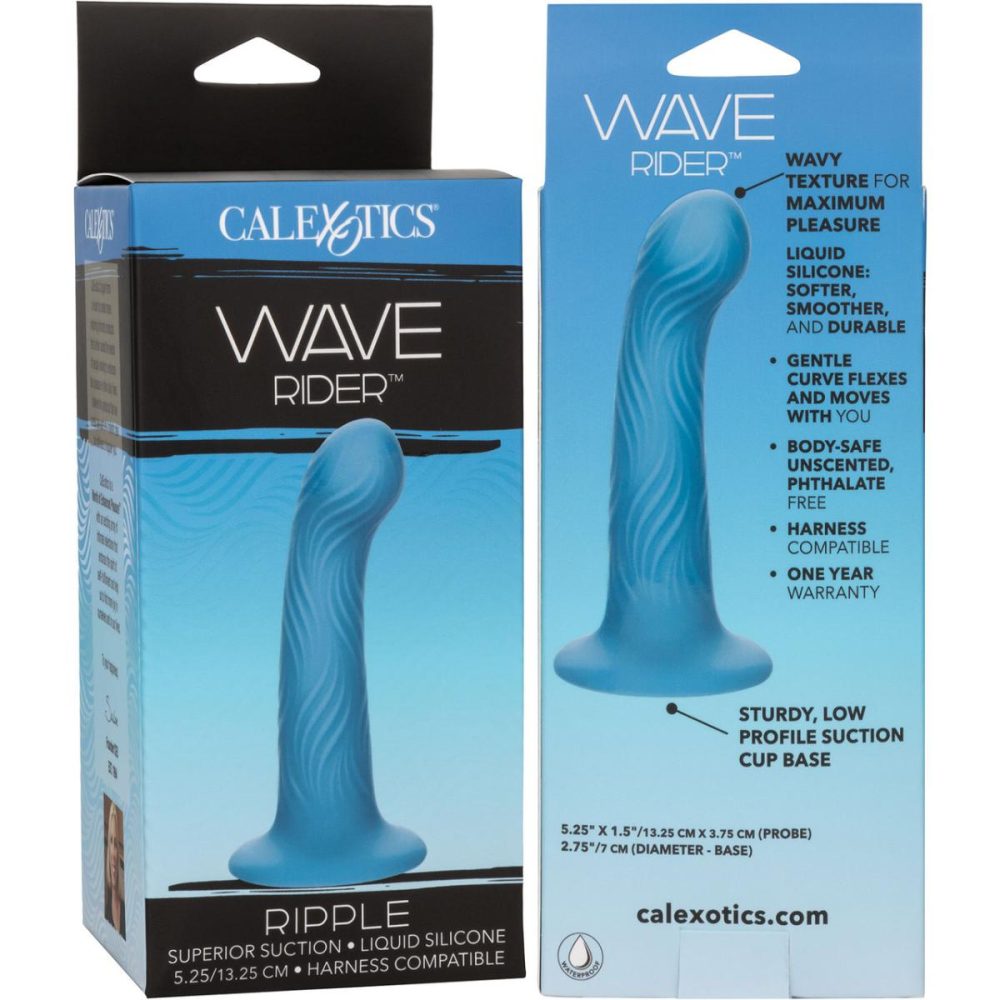 G-Spot Dildos | Wave Rider Ripple 5.25" Silicone Suction Cup Dildo