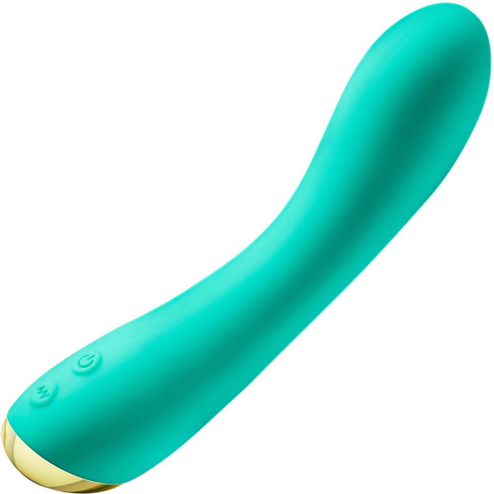 G-Spot Vibrators | Aria Luscious AF 10-Function Rechargeable Silicone G-Spot Vibrator – Teal