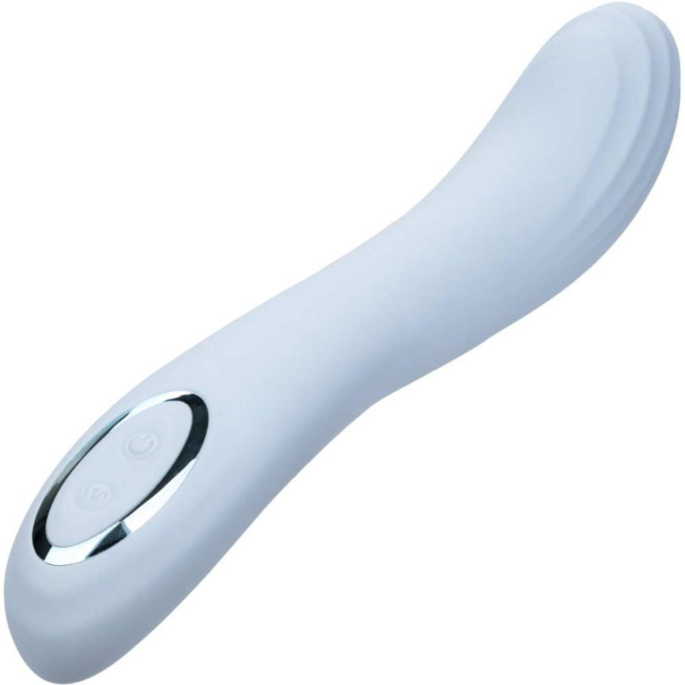 G-Spot Vibrators | Azure Collection Contoured G Rechargeable Waterproof Silicone G-Spot Vibrator