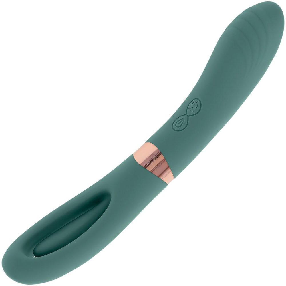 G-Spot Vibrators | Chick Flick Waterproof Silicone Dual Ended Flickering Tongue G-Spot Vibrator – Green