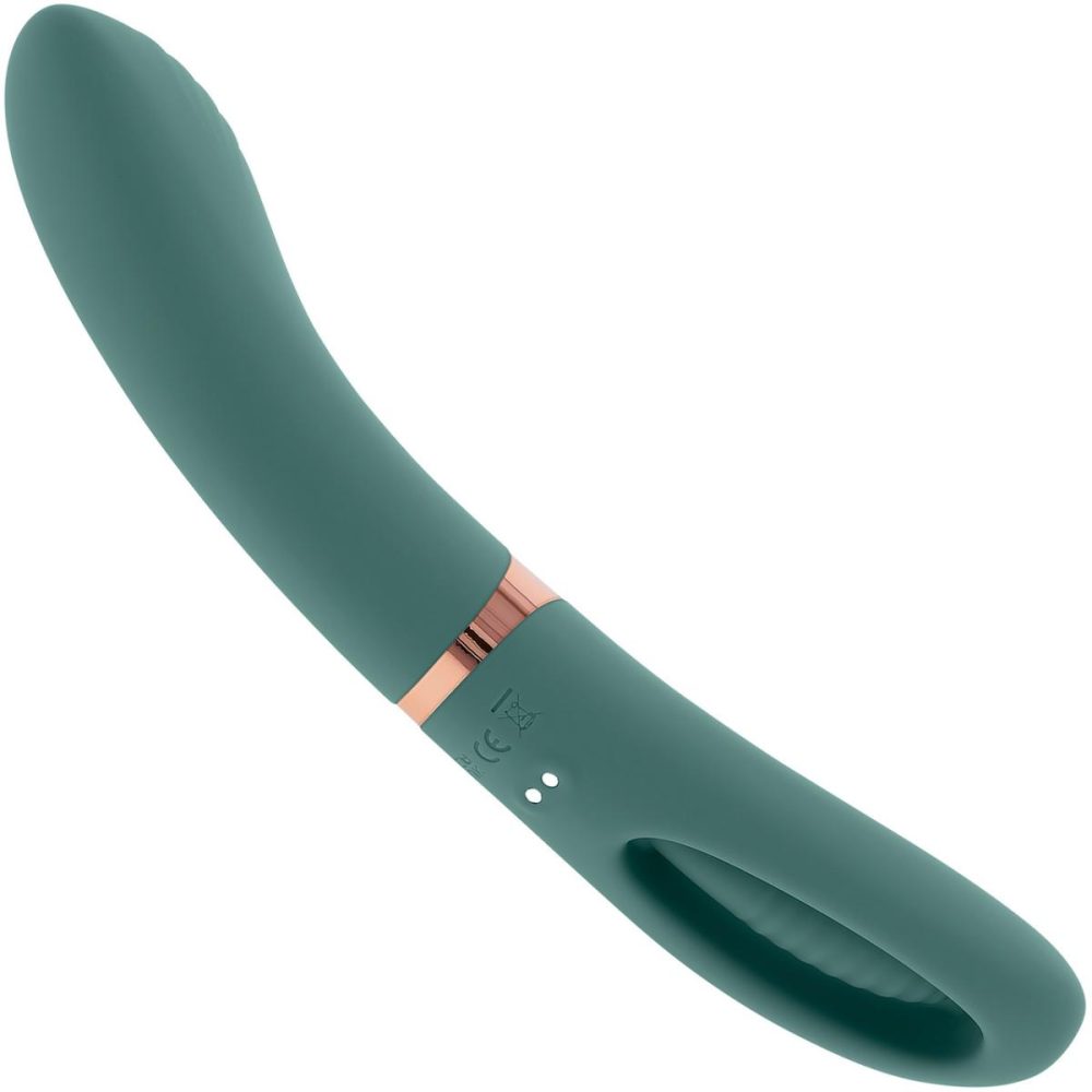 G-Spot Vibrators | Chick Flick Waterproof Silicone Dual Ended Flickering Tongue G-Spot Vibrator – Green