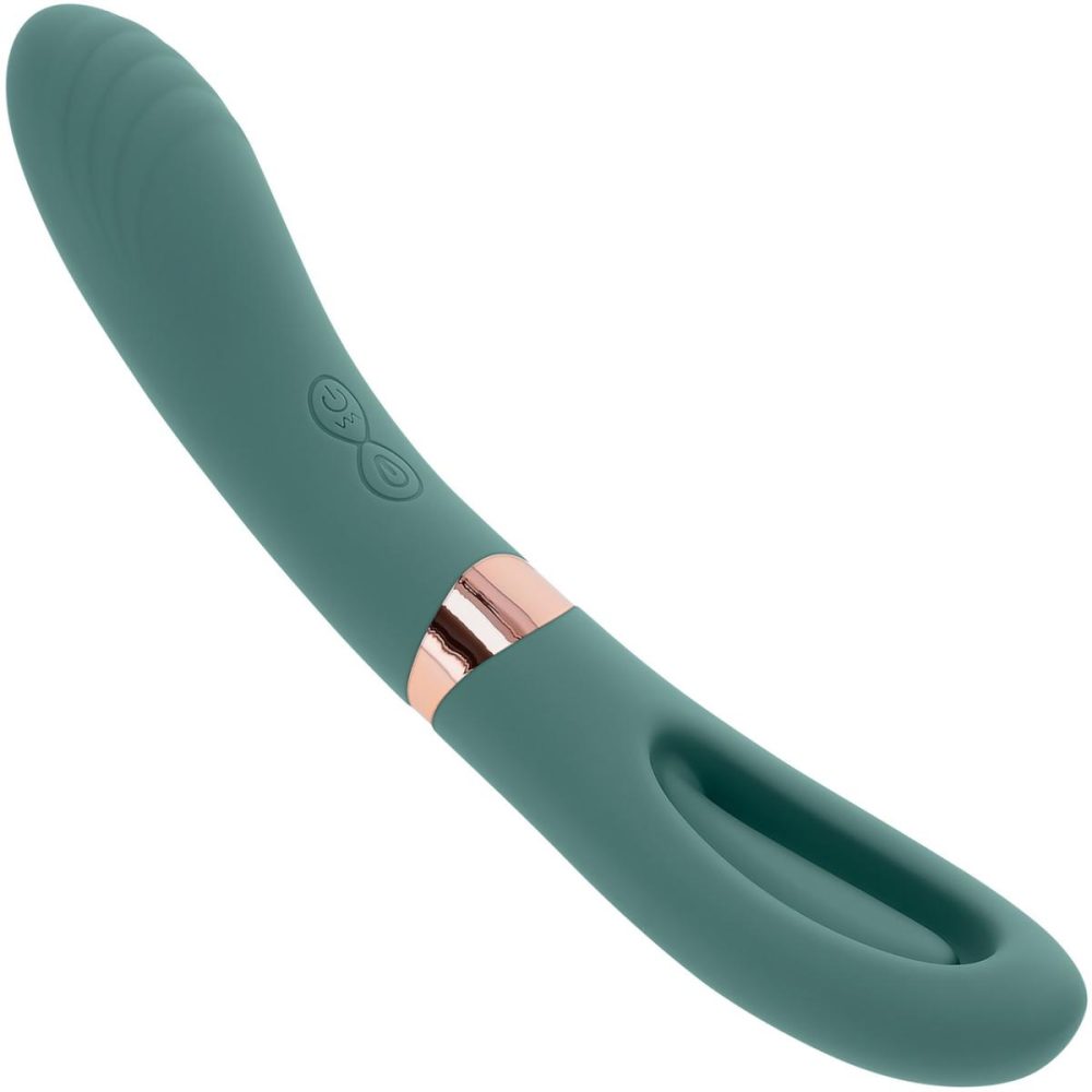 G-Spot Vibrators | Chick Flick Waterproof Silicone Dual Ended Flickering Tongue G-Spot Vibrator – Green