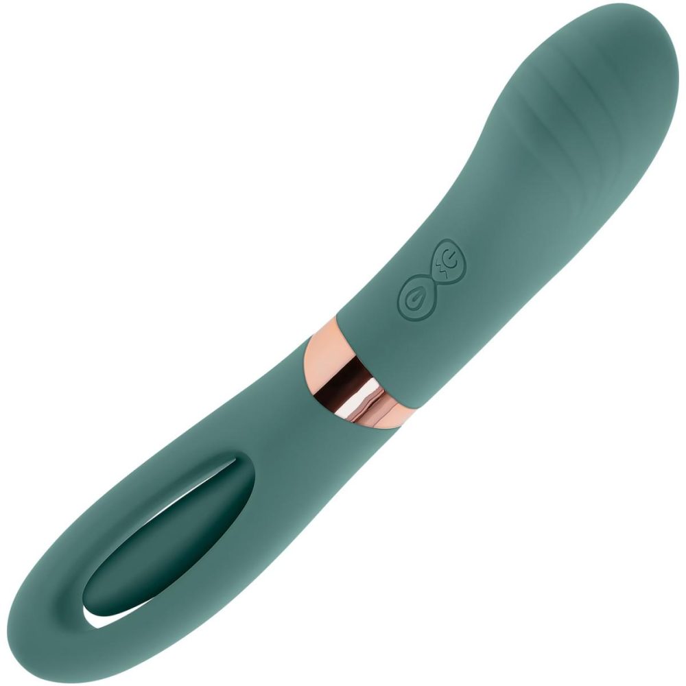 G-Spot Vibrators | Chick Flick Waterproof Silicone Dual Ended Flickering Tongue G-Spot Vibrator – Green