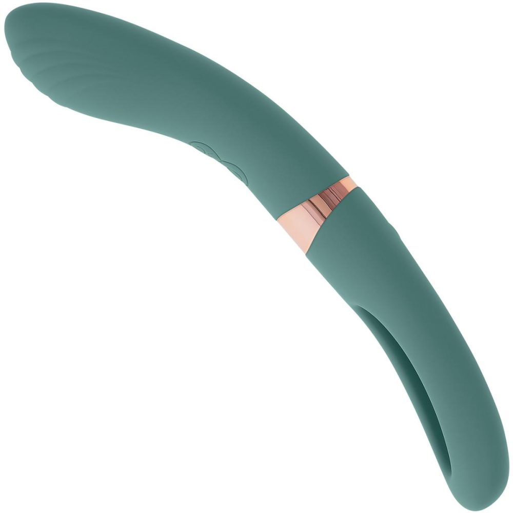 G-Spot Vibrators | Chick Flick Waterproof Silicone Dual Ended Flickering Tongue G-Spot Vibrator – Green