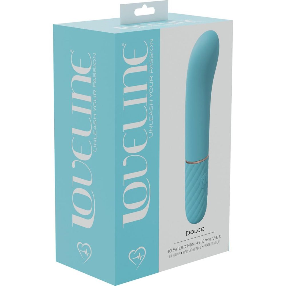 G-Spot Vibrators | Dolce Rechargeable Waterproof Silicone Mini G-Spot Vibrator – Blue