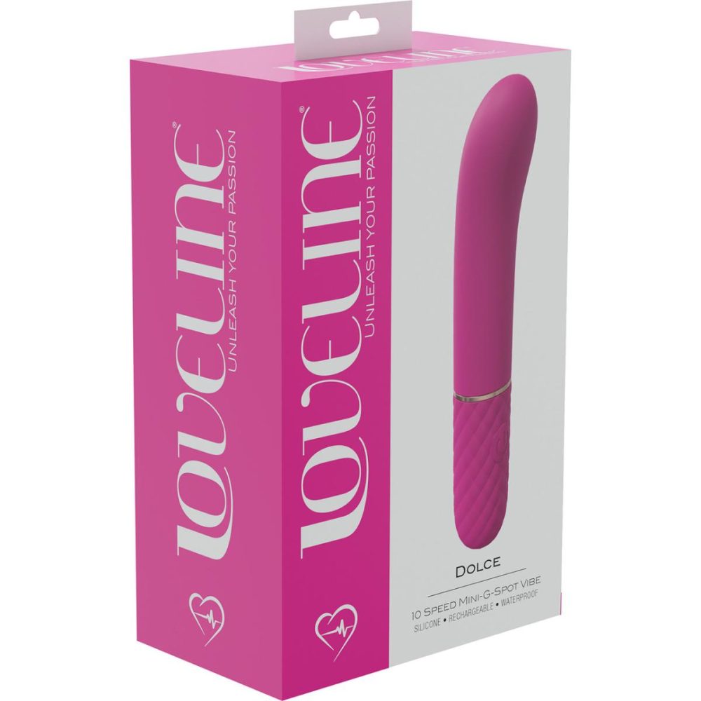 G-Spot Vibrators | Dolce Rechargeable Waterproof Silicone Mini G-Spot Vibrator – Pink