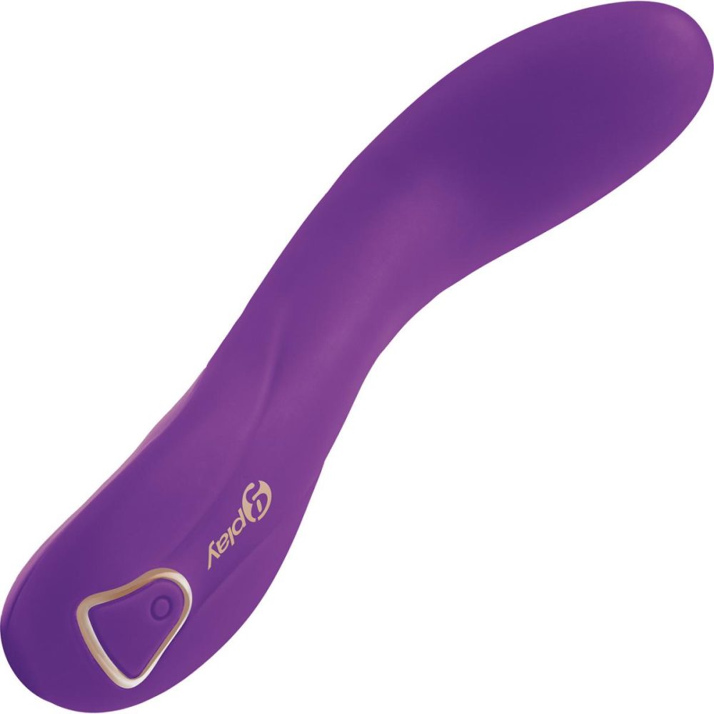 G-Spot Vibrators | G-Play Ergonomic Squirt Trainer Rechargeable Silicone G-Spot Vibrator – Purple