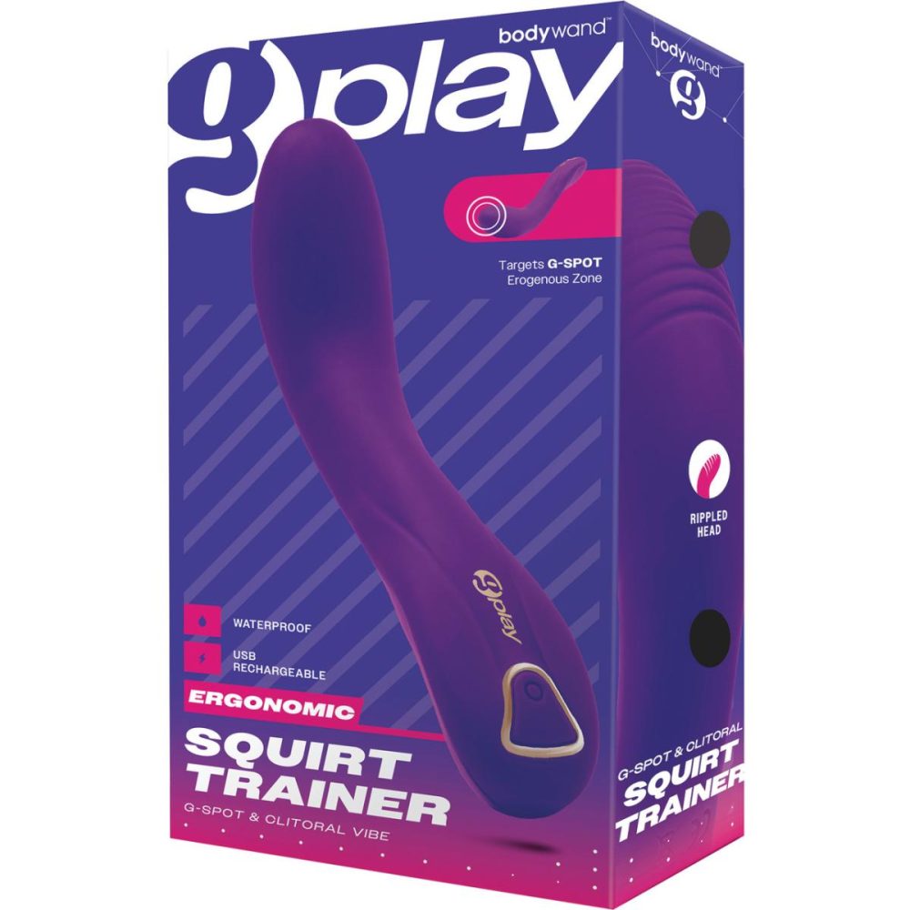 G-Spot Vibrators | G-Play Ergonomic Squirt Trainer Rechargeable Silicone G-Spot Vibrator – Purple