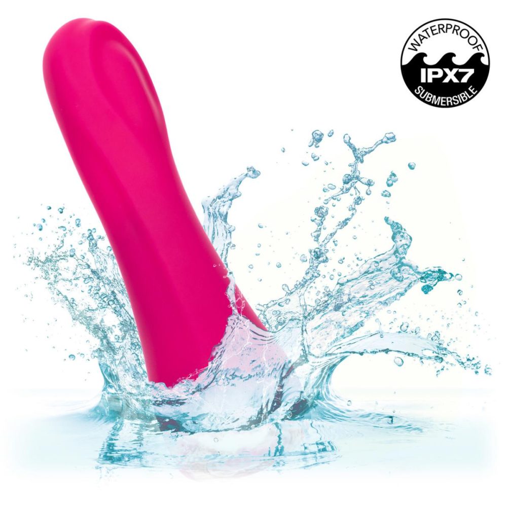 G-Spot Vibrators | Gem Vibe Collection 7" Bliss Rechargeable Waterproof Silicone G-Spot Vibrator – Pink