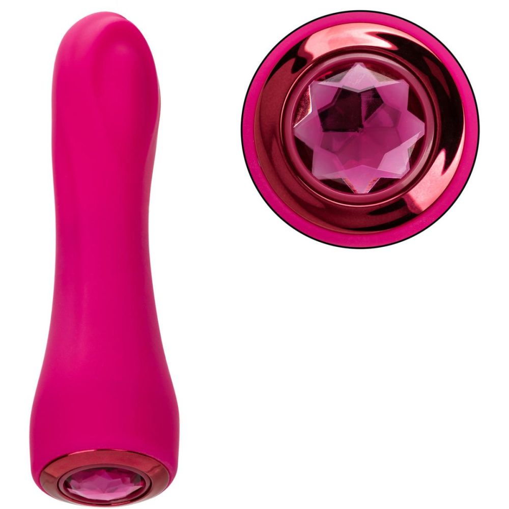 G-Spot Vibrators | Gem Vibe Collection 7" Bliss Rechargeable Waterproof Silicone G-Spot Vibrator – Pink