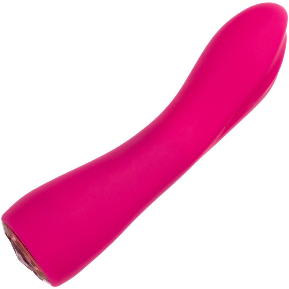 G-Spot Vibrators | Gem Vibe Collection 7" Curve Rechargeable Waterproof Silicone G-Spot Vibrator – Pink