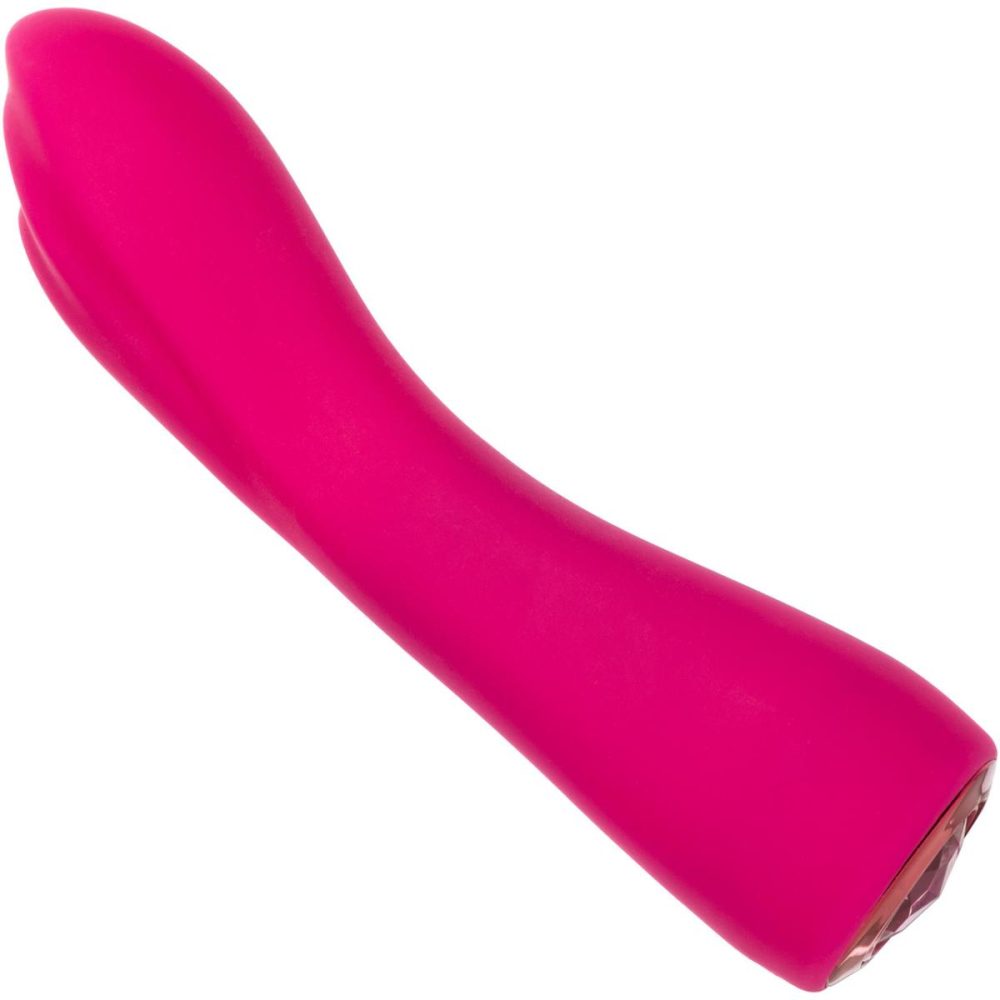 G-Spot Vibrators | Gem Vibe Collection 7" Curve Rechargeable Waterproof Silicone G-Spot Vibrator – Pink