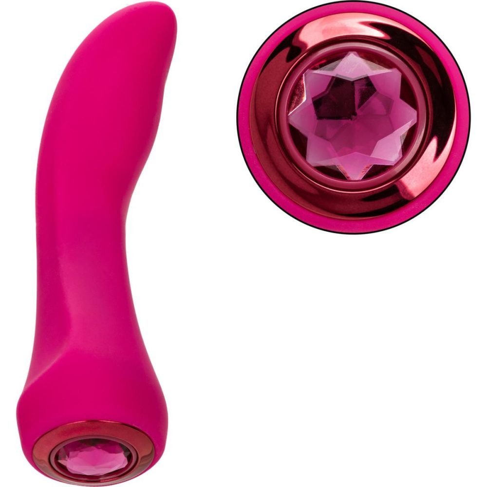 G-Spot Vibrators | Gem Vibe Collection 7" Glider Rechargeable Waterproof Silicone G-Spot Vibrator – Pink