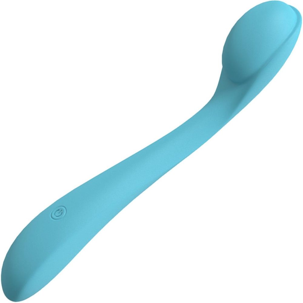 G-Spot Vibrators | Juicy Rechargeable Waterproof Silicone Flexible G-Spot Vibrator – Blue